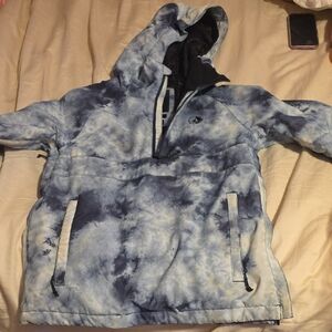 Volcom Blue and Black Logo Pullover